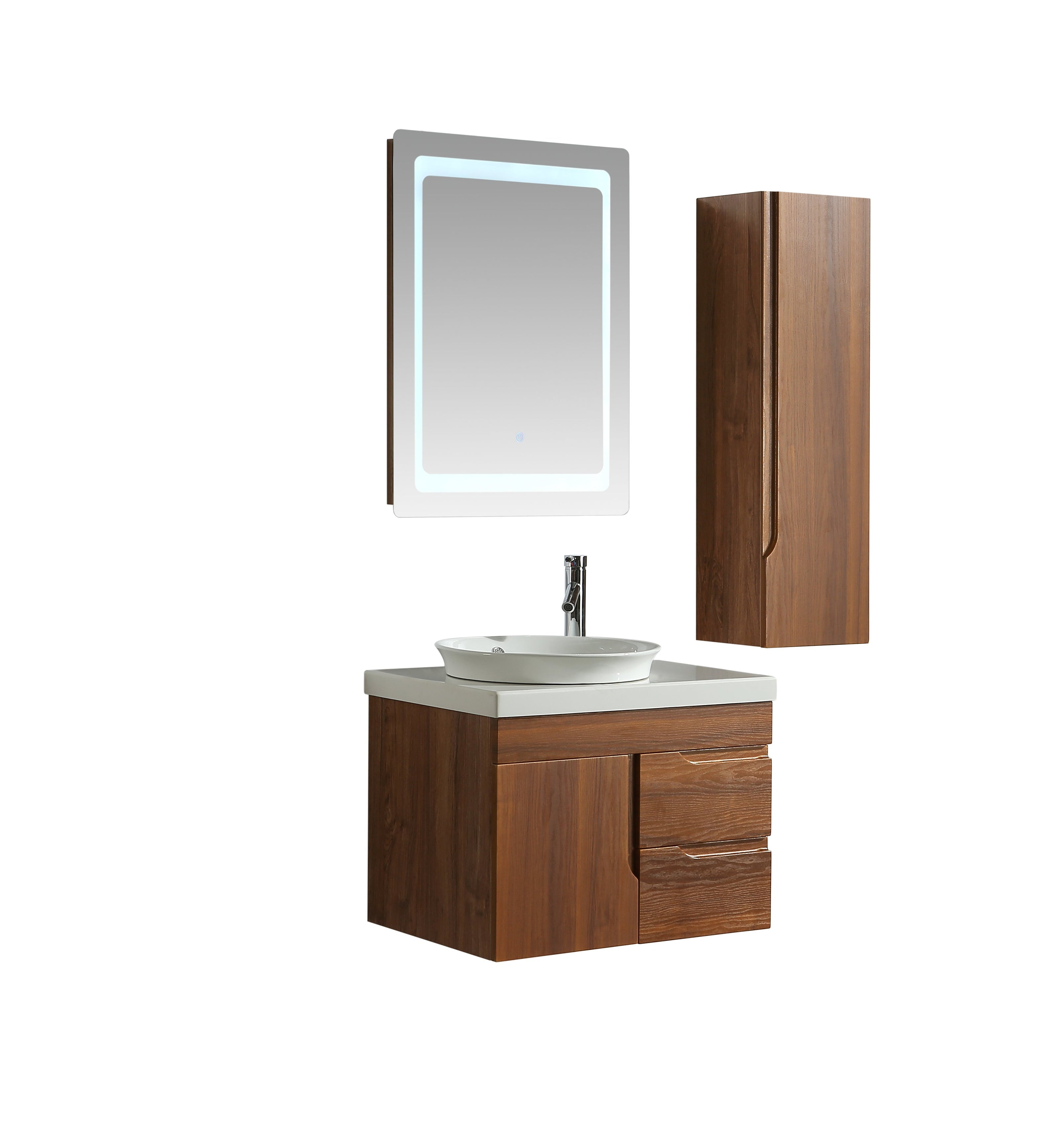 Mobile Arredo Bagno Las Vegas 70 cm Moderno + Colonna Arredo