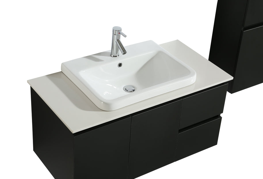 Mobile Arredo Bagno Tokyo 100 cm Moderno + Colonna Arredo