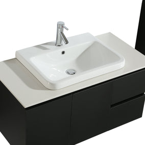 Mobile Arredo Bagno Tokyo 100 cm Moderno + Colonna Arredo