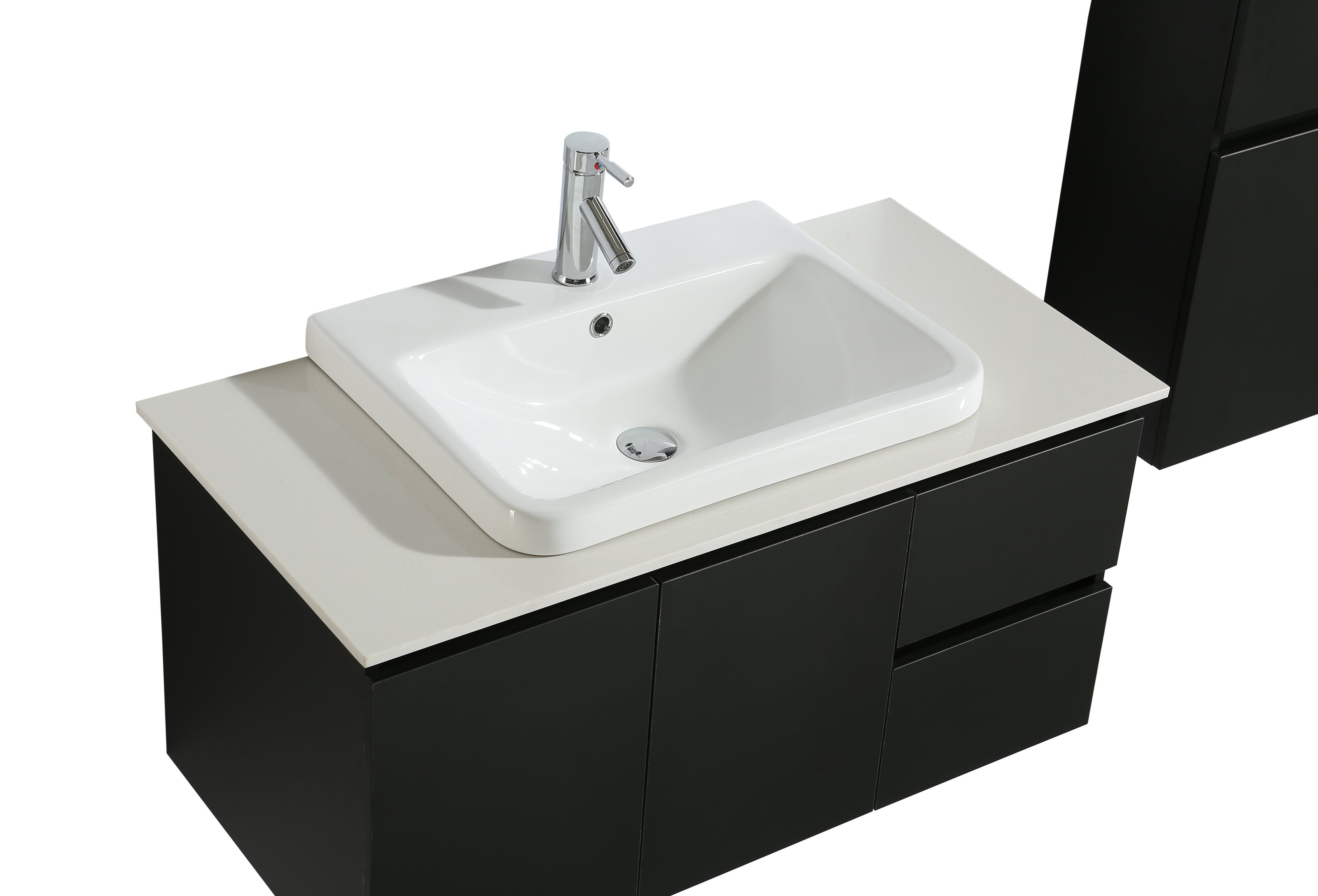 Mobile Arredo Bagno Tokyo 100 cm Moderno + Colonna Arredo