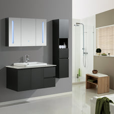 Mobile Arredo Bagno Tokyo 120 cm Moderno + Colonna Arredo