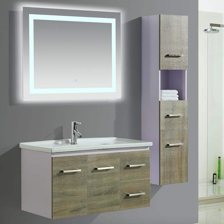 Mobile Arredo Bagno Istambul 90 cm Spazioso + Colonna Arredo