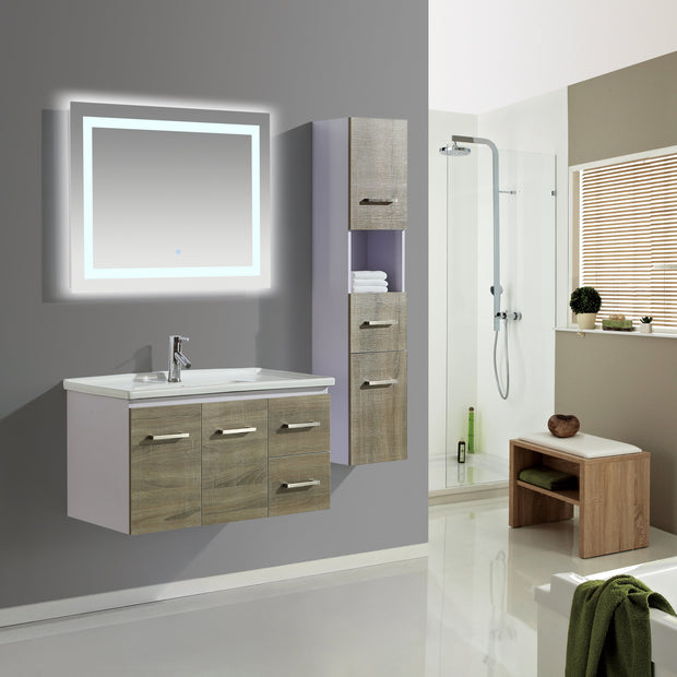 Mobile Arredo Bagno Istambul 90 cm Spazioso + Colonna Arredo