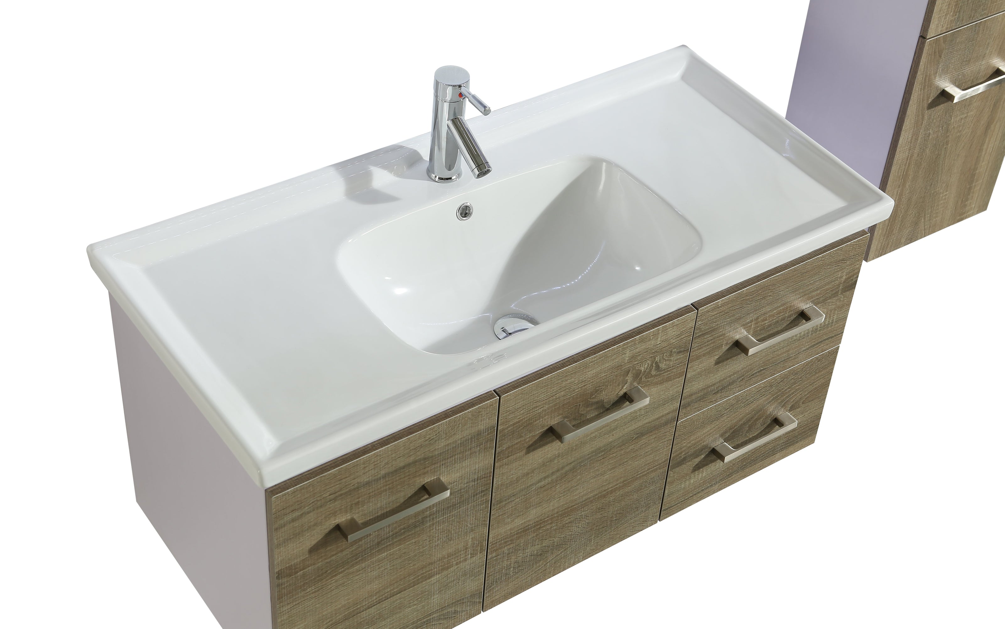 Mobile Arredo Bagno Istambul 100 cm Spazioso + Colonna Arredo