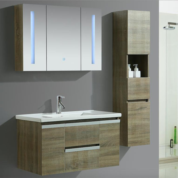 Mobile Arredo Bagno Venice 90 cm Spazioso + Colonna Arredo