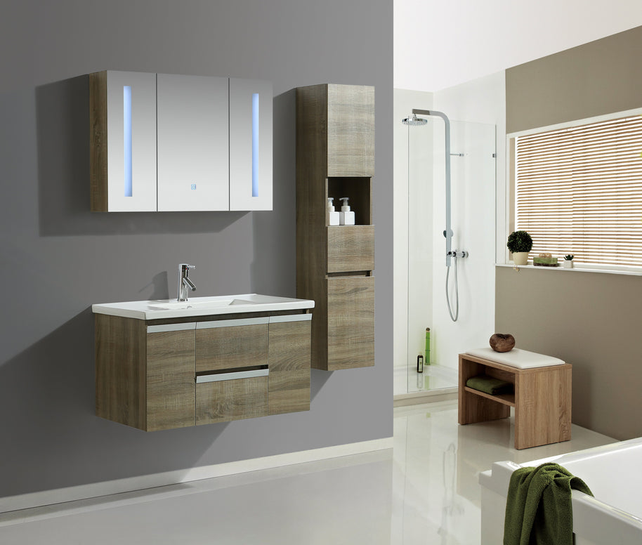 Mobile Arredo Bagno Venice 90 cm Spazioso + Colonna Arredo