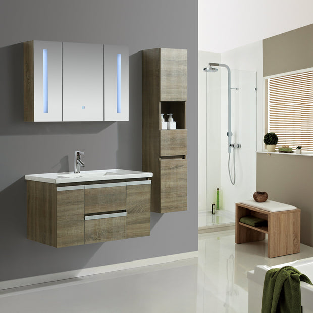 Mobile Arredo Bagno Venice 90 cm Spazioso + Colonna Arredo