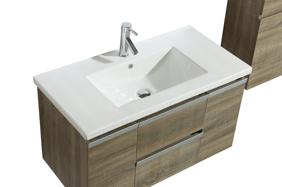 Mobile Arredo Bagno Venice 90 cm Spazioso + Colonna Arredo