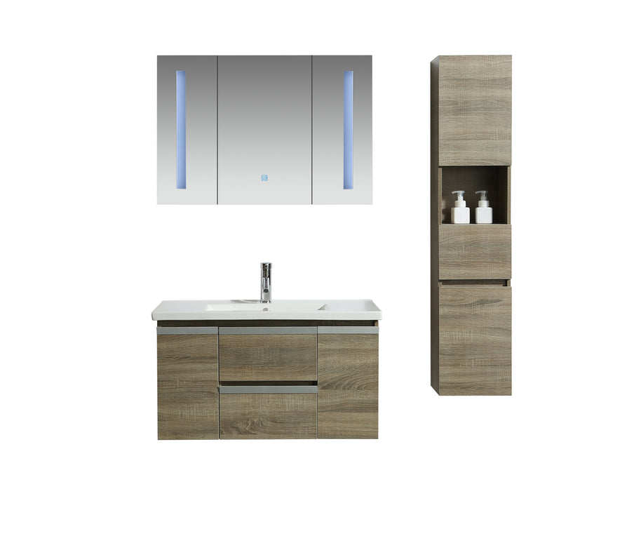 Mobile Arredo Bagno Venice 90 cm Spazioso + Colonna Arredo