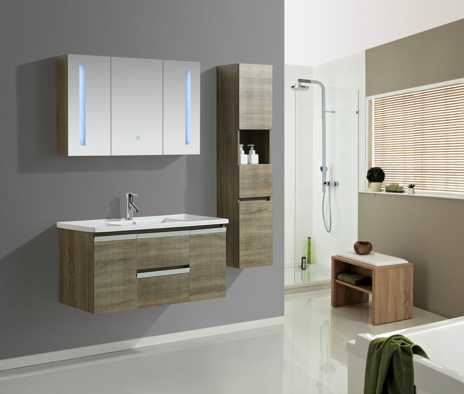 Mobile Arredo Bagno Venice 100 cm Spazioso + Colonna Arredo