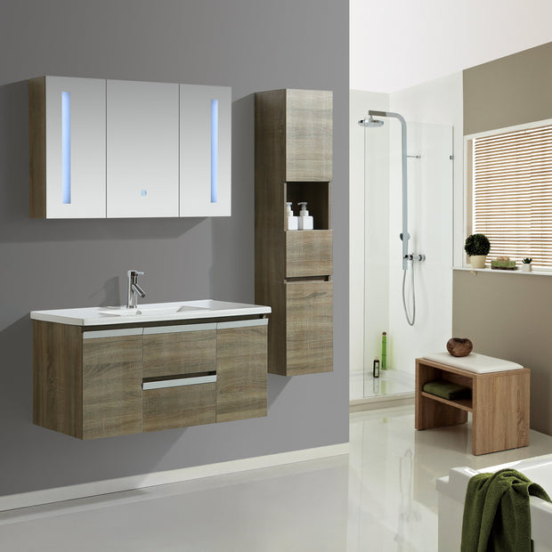 Mobile Arredo Bagno Venice 100 cm Spazioso + Colonna Arredo
