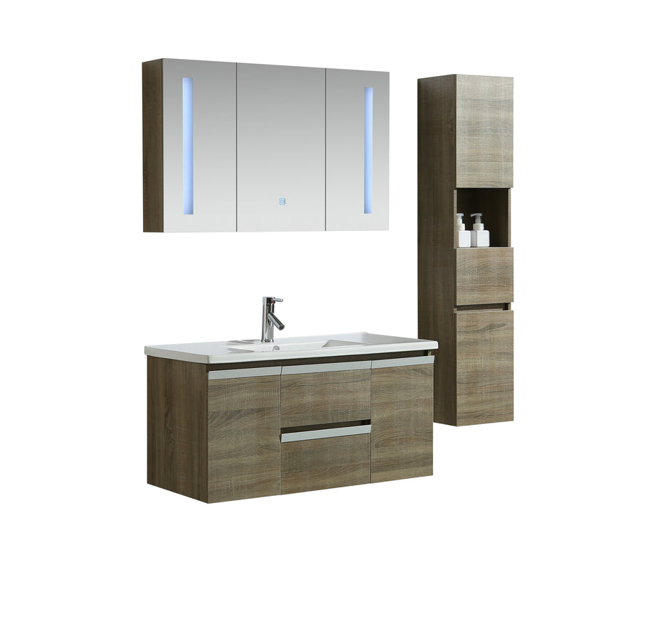Mobile Arredo Bagno Venice 100 cm Spazioso + Colonna Arredo