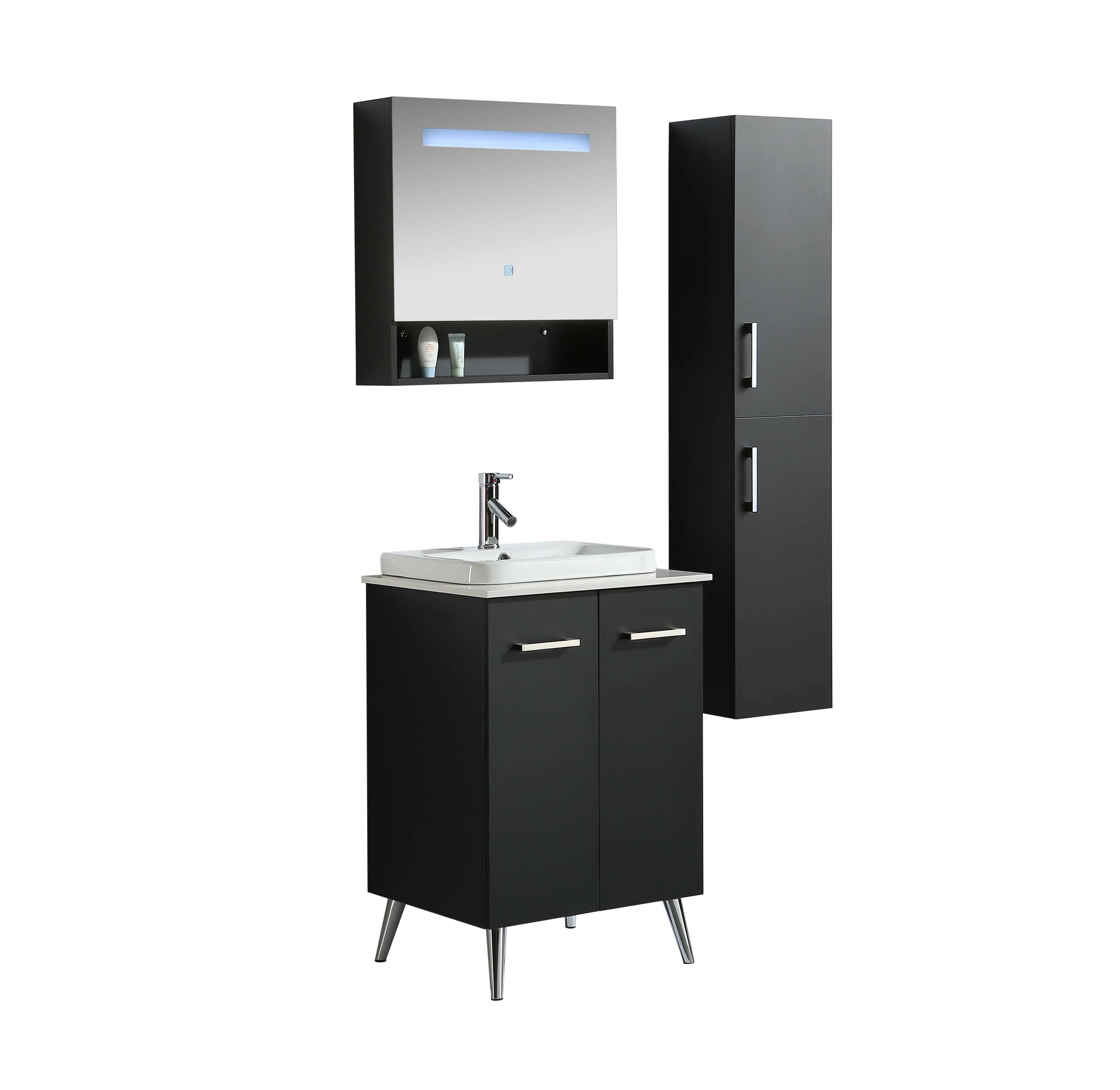 Mobile Arredo Bagno Space England 60 cm Moderno + Colonna Arredo