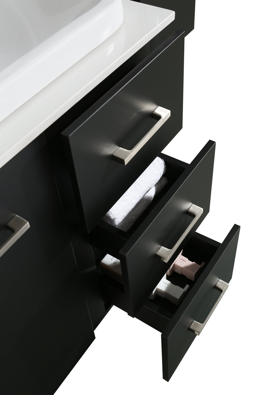 Mobile Arredo Bagno Space England 80 cm Moderno + Colonna Arredo