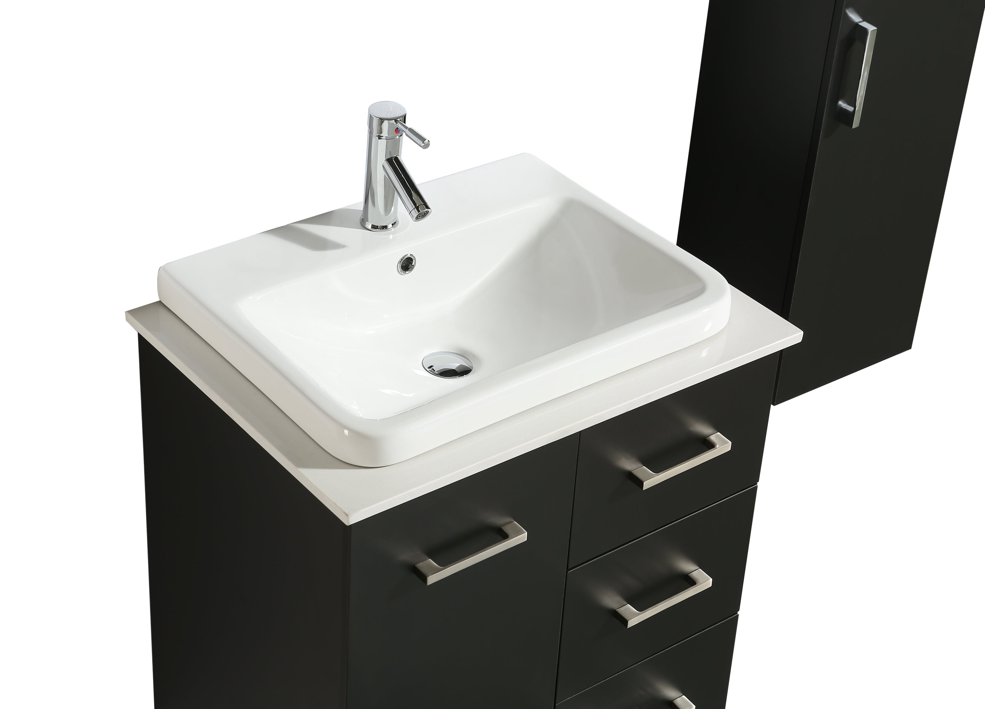 Mobile Arredo Bagno Space England 80 cm Moderno + Colonna Arredo