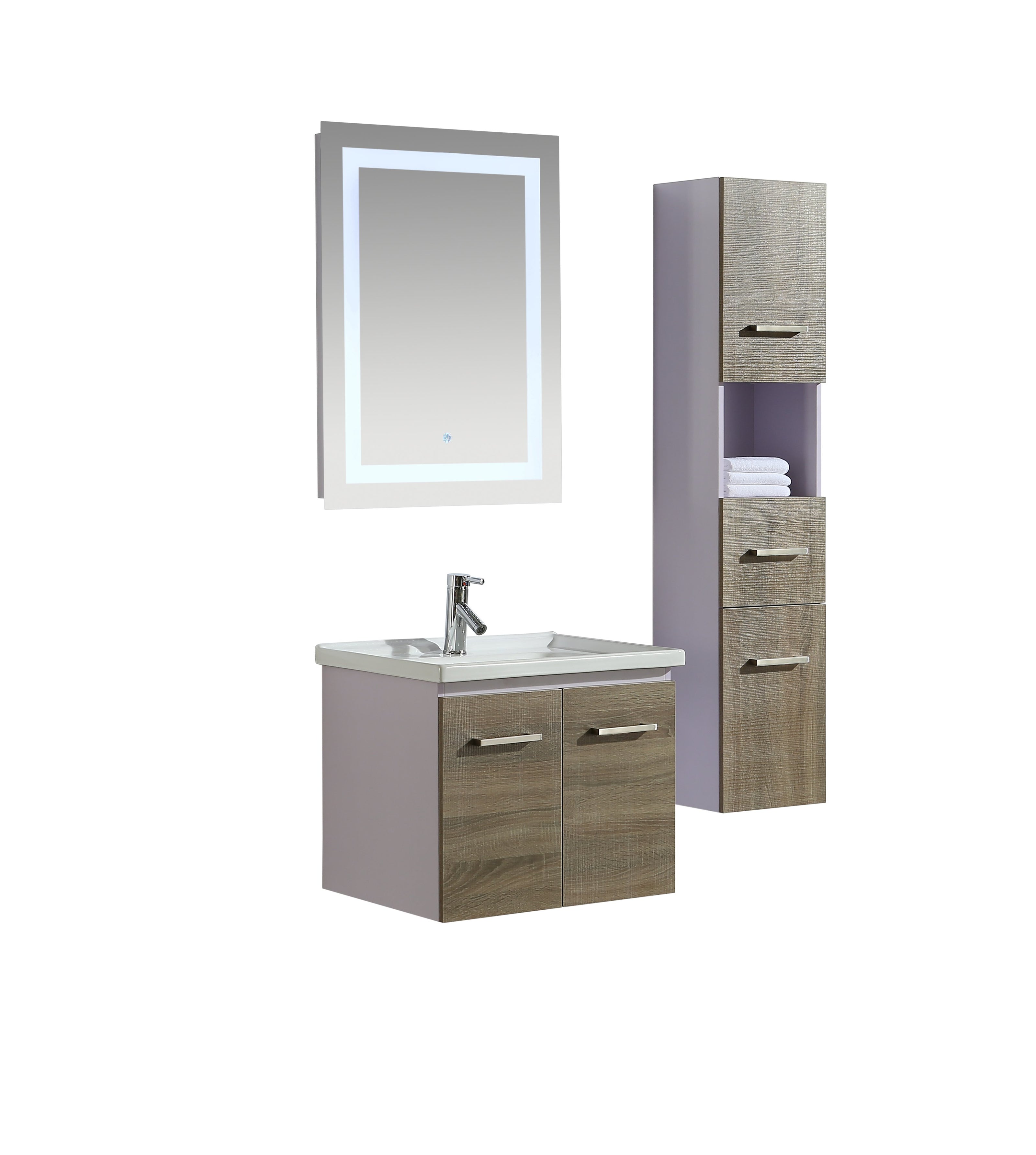 Mobile Arredo Bagno Istambul 60 cm Spazioso + Colonna Arredo