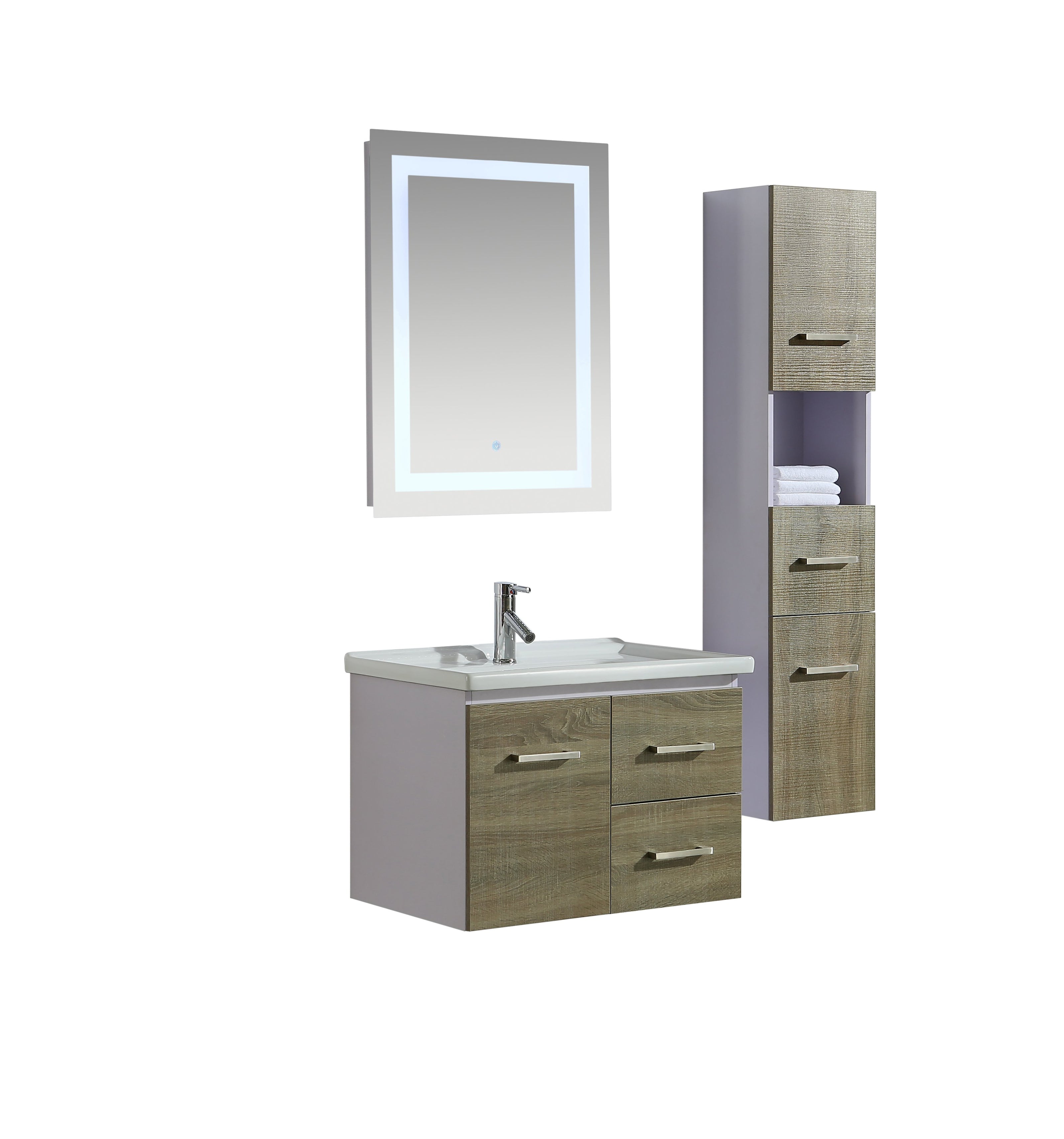 Mobile Arredo Bagno Istambul 70 cm Spazioso + Colonna Arredo