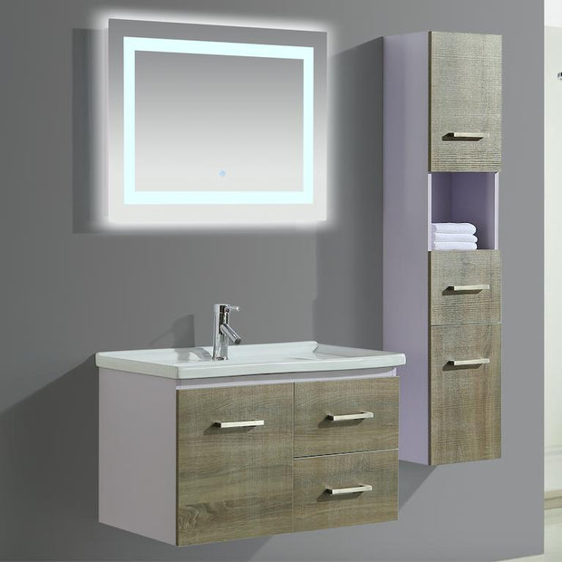 Mobile Arredo Bagno Istambul 80 cm Spazioso + Colonna Arredo