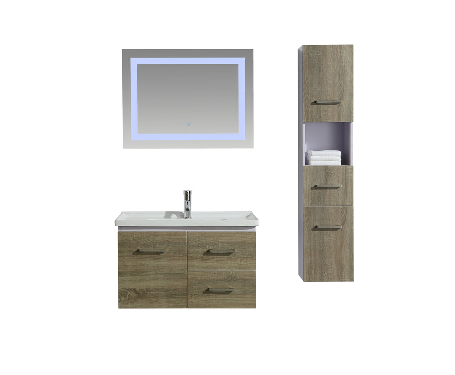 Mobile Arredo Bagno Istambul 80 cm Spazioso + Colonna Arredo