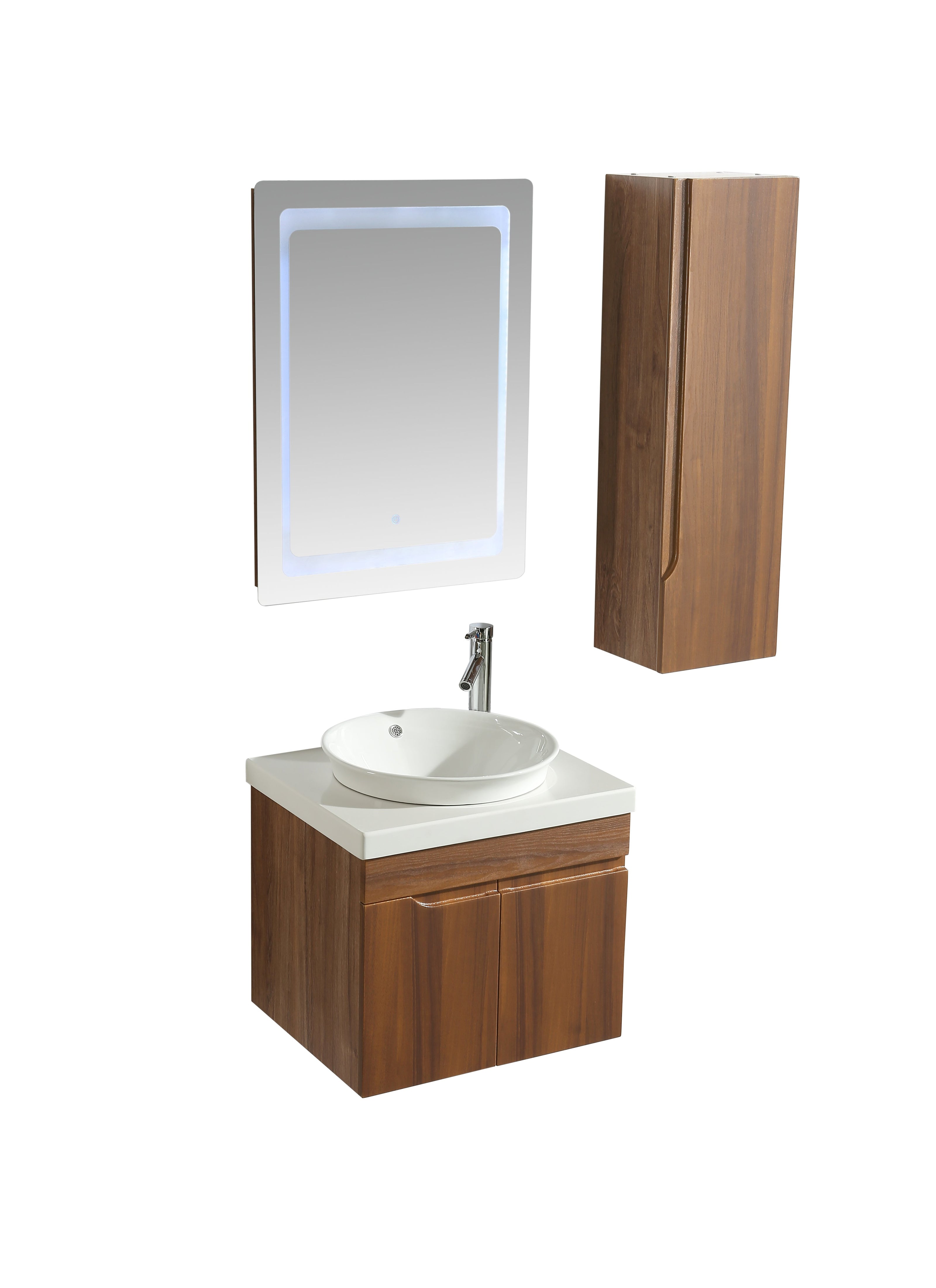 Mobile Arredo Bagno Las Vegas 60 cm Moderno + Colonna Arredo