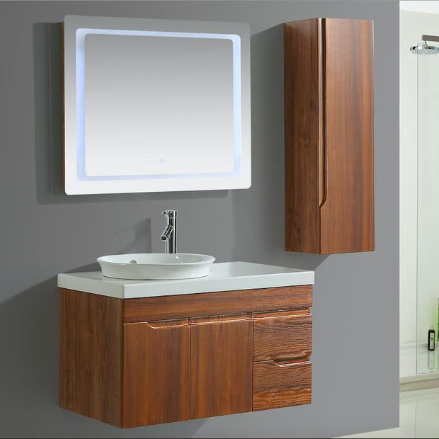 Mobile Arredo Bagno Las Vegas 90 cm Moderno + Colonna Arredo