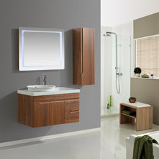 Mobile Arredo Bagno Las Vegas 90 cm Moderno + Colonna Arredo