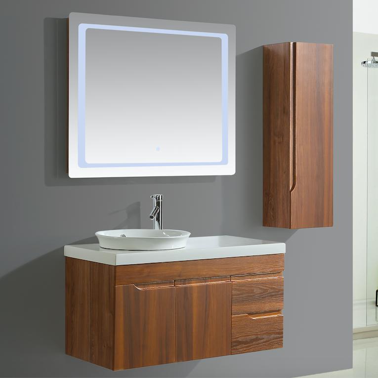 Mobile Arredo Bagno Las Vegas 100 cm Moderno + Colonna Arredo