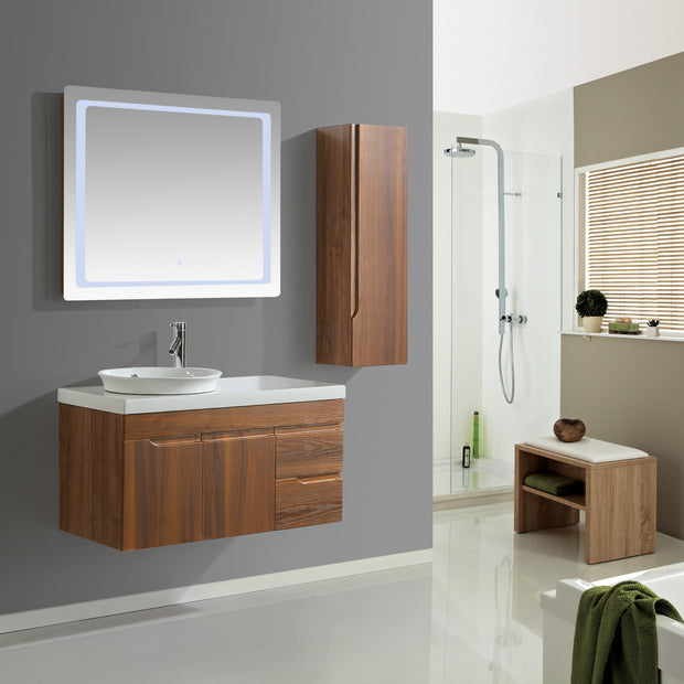 Mobile Arredo Bagno Las Vegas 100 cm Moderno + Colonna Arredo