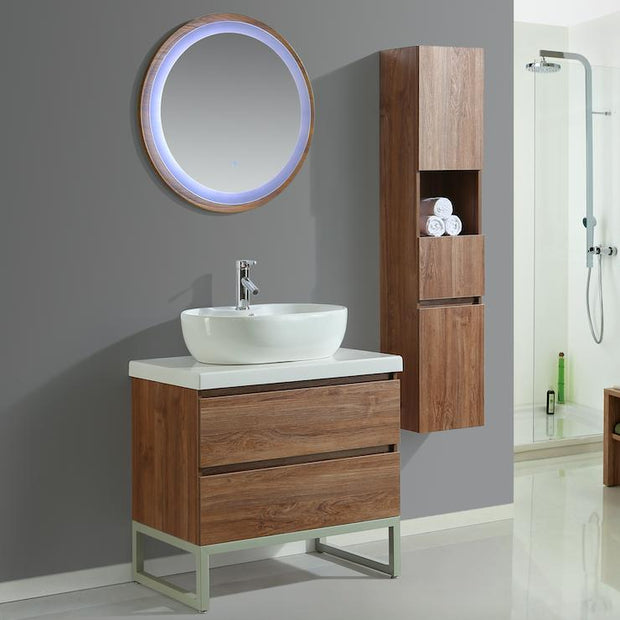 Mobile Arredo Bagno Paris 80 cm Moderno + Colonna Arredo