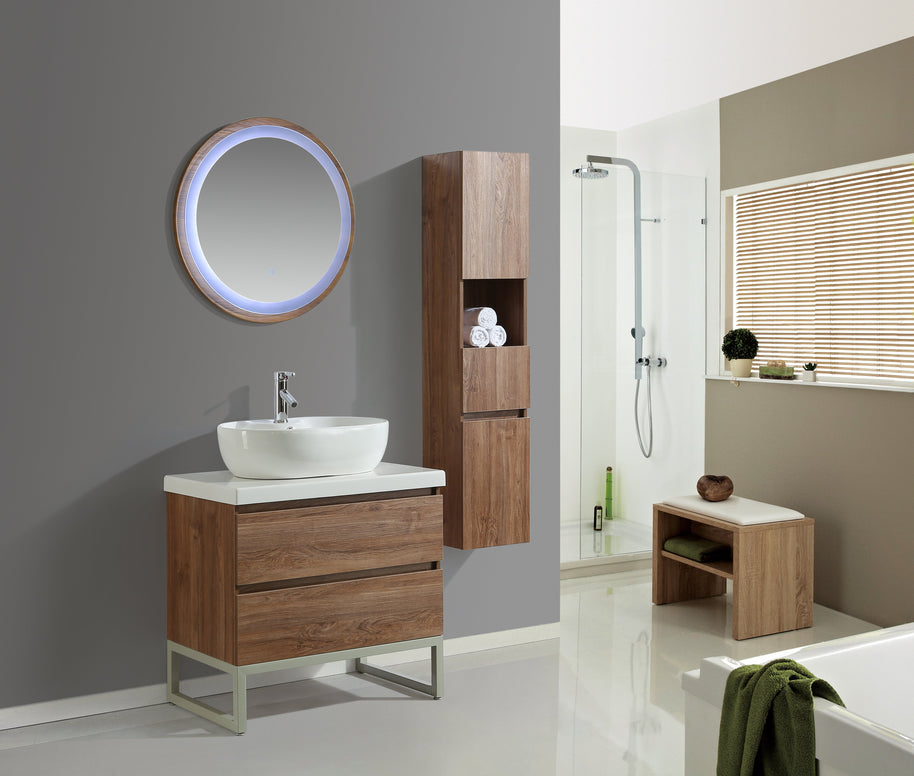 Mobile Arredo Bagno Paris 80 cm Moderno + Colonna Arredo