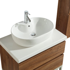 Mobile Arredo Bagno Paris 90 cm Moderno + Colonna Arredo