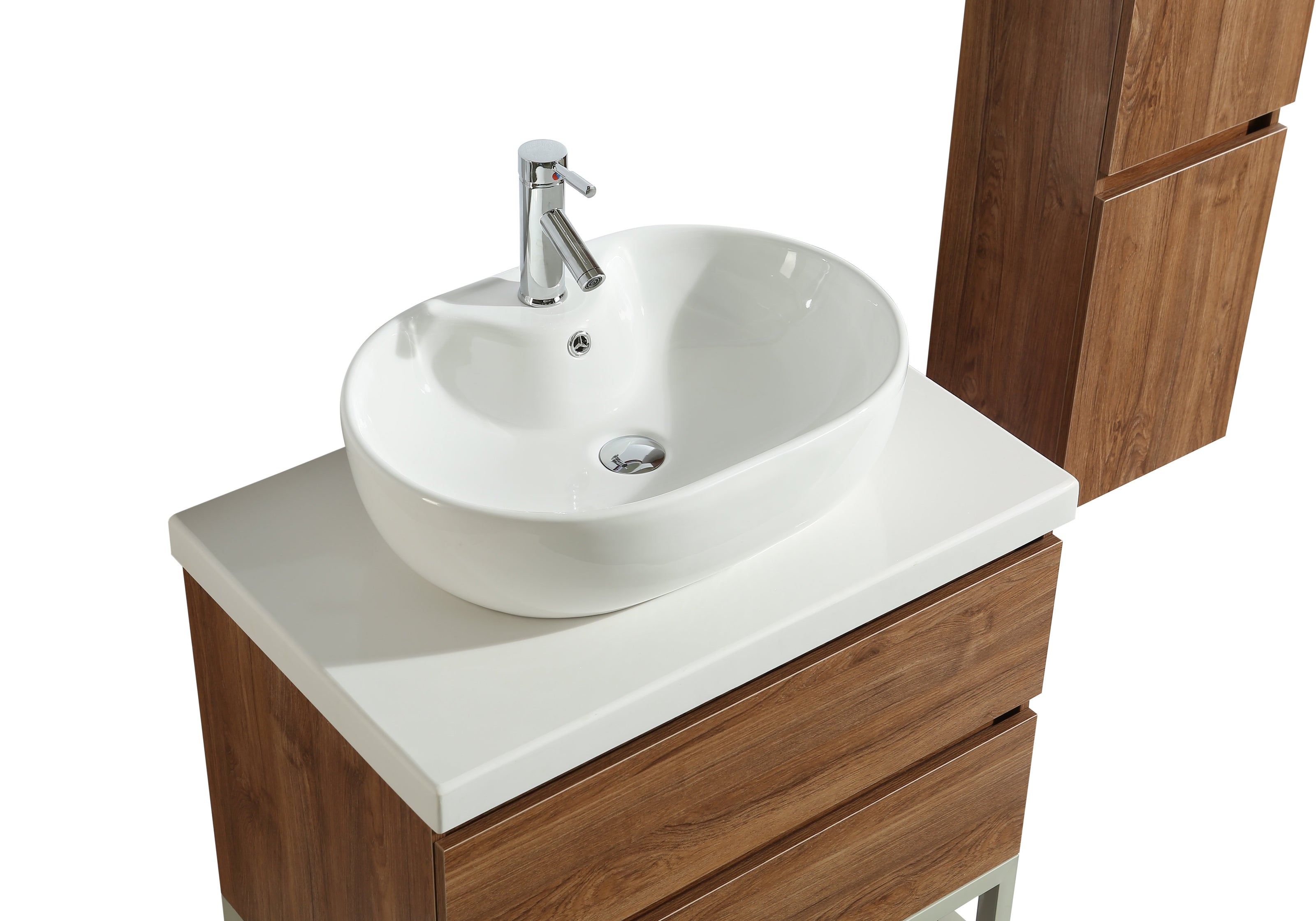 Mobile Arredo Bagno Paris 90 cm Moderno + Colonna Arredo