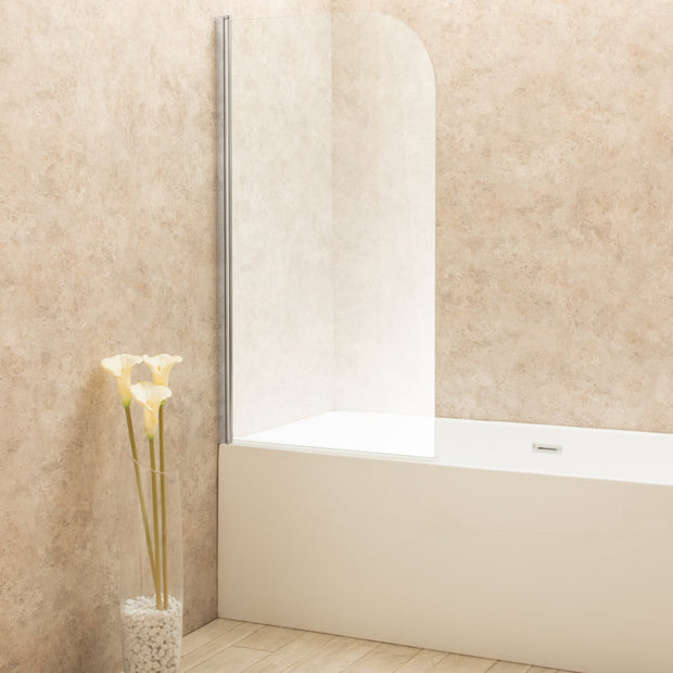 Parete Sopravasca in Vetro da 80cm Reversibile Girevole e pieghevole