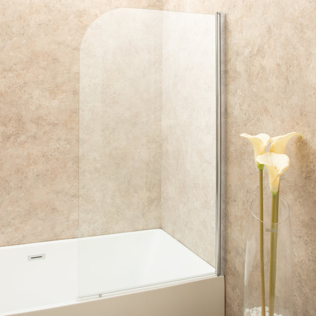 Parete Sopravasca in Vetro da 80cm Reversibile Girevole e pieghevole