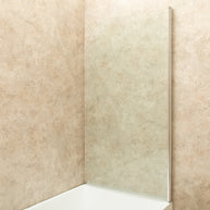 Parete vasca in Vetro da 100cm Spessore 8mm Reversibile Girabile Pieghevole
