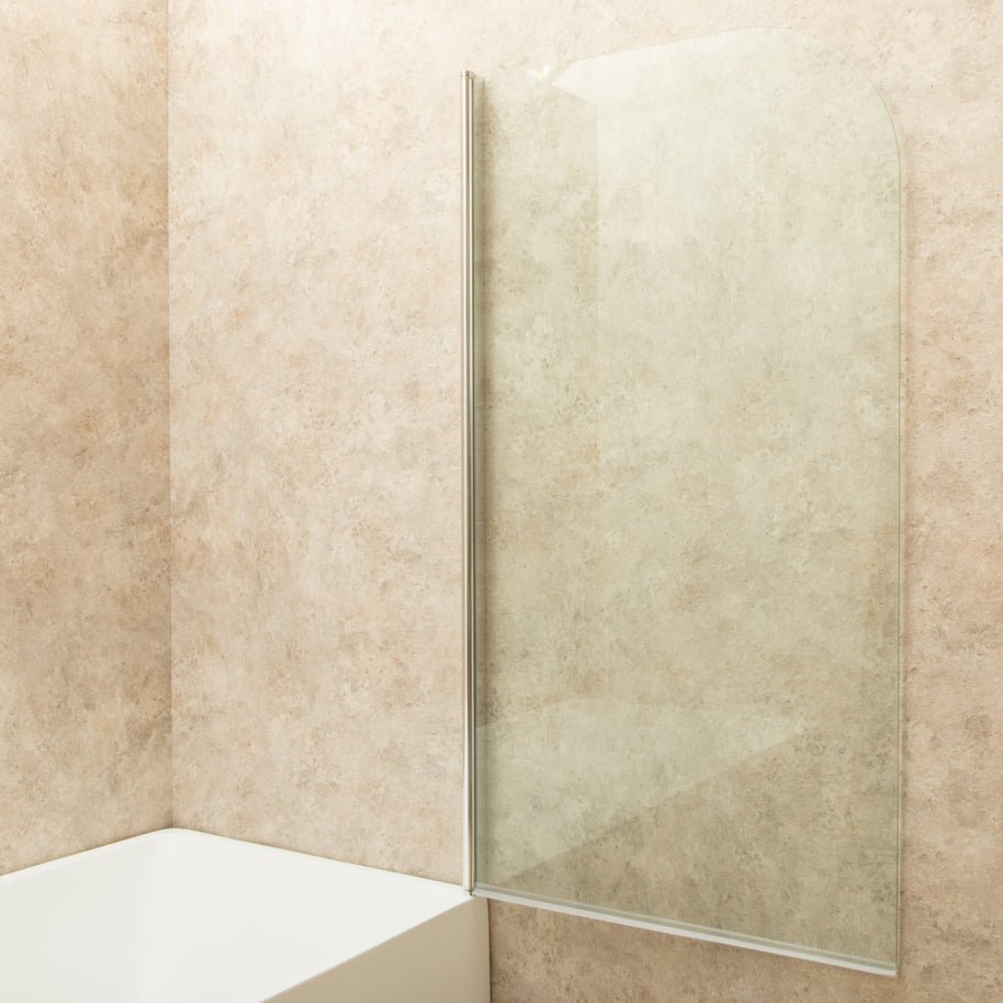 Parete vasca in Vetro da 100cm Spessore 8mm Reversibile Girabile Pieghevole