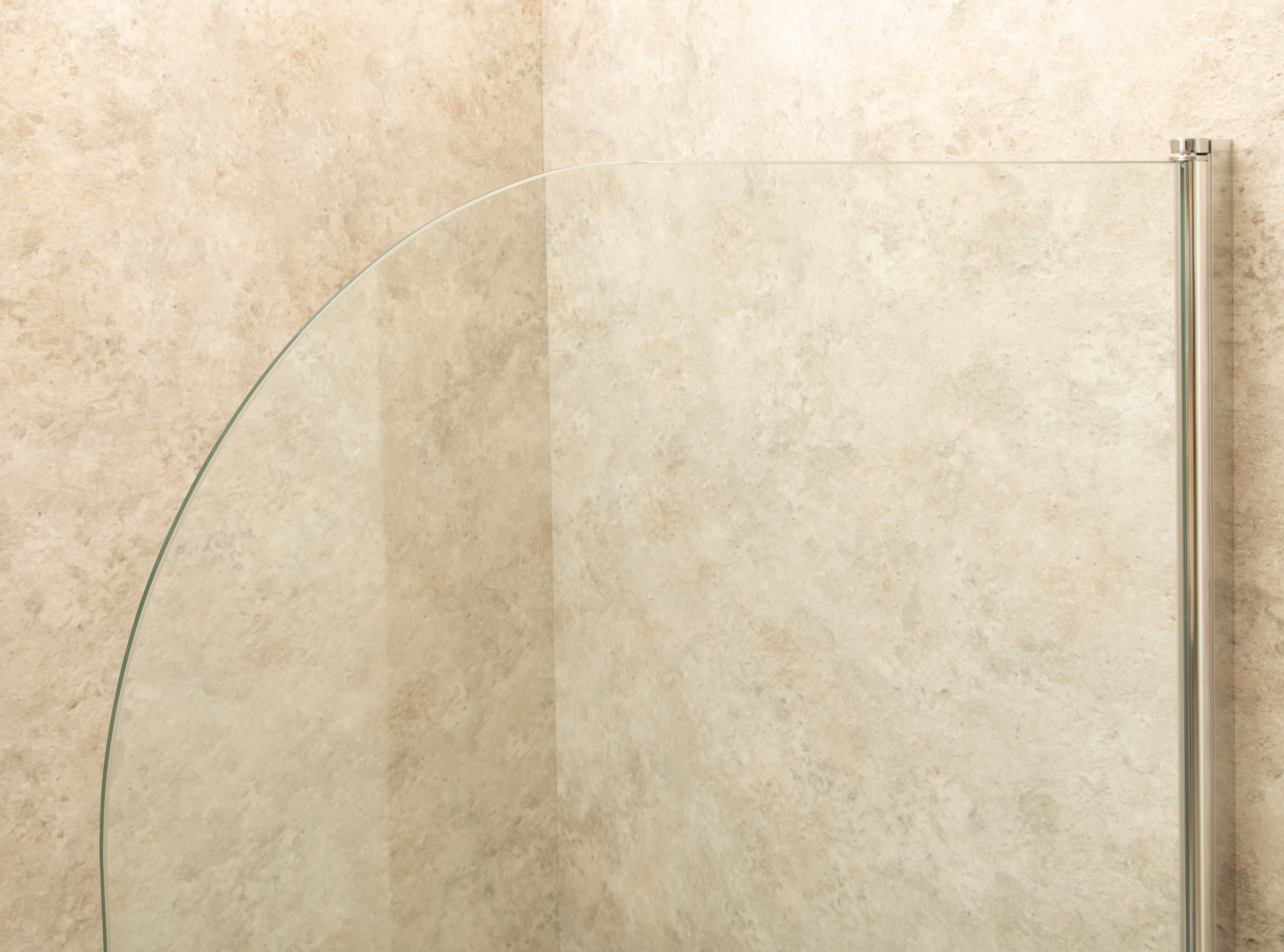 Parete vasca in Vetro da 100cm Spessore 8mm Reversibile Girabile Pieghevole