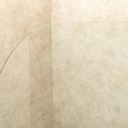 Parete vasca in Vetro da 100cm Spessore 8mm Reversibile Girabile Pieghevole