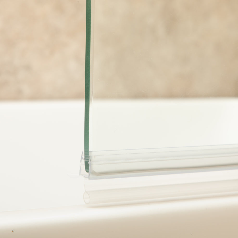 Parete vasca in Vetro da 100cm Spessore 8mm Reversibile Girabile Pieghevole