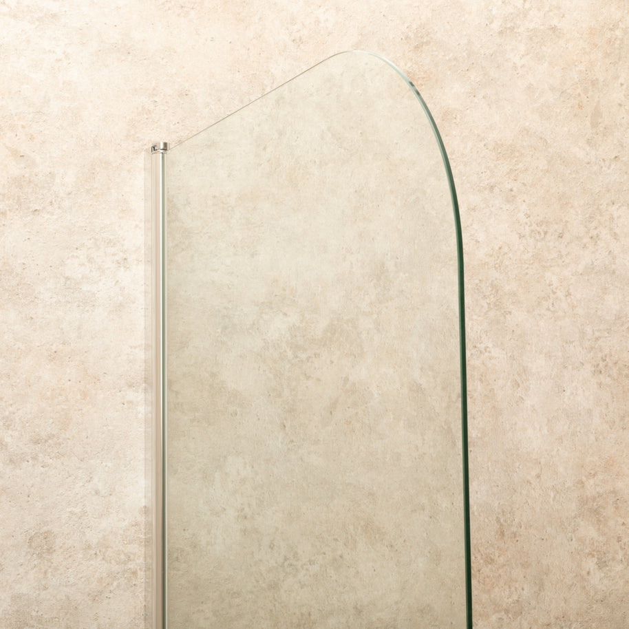 Parete vasca in Vetro da 100cm Spessore 8mm Reversibile Girabile Pieghevole