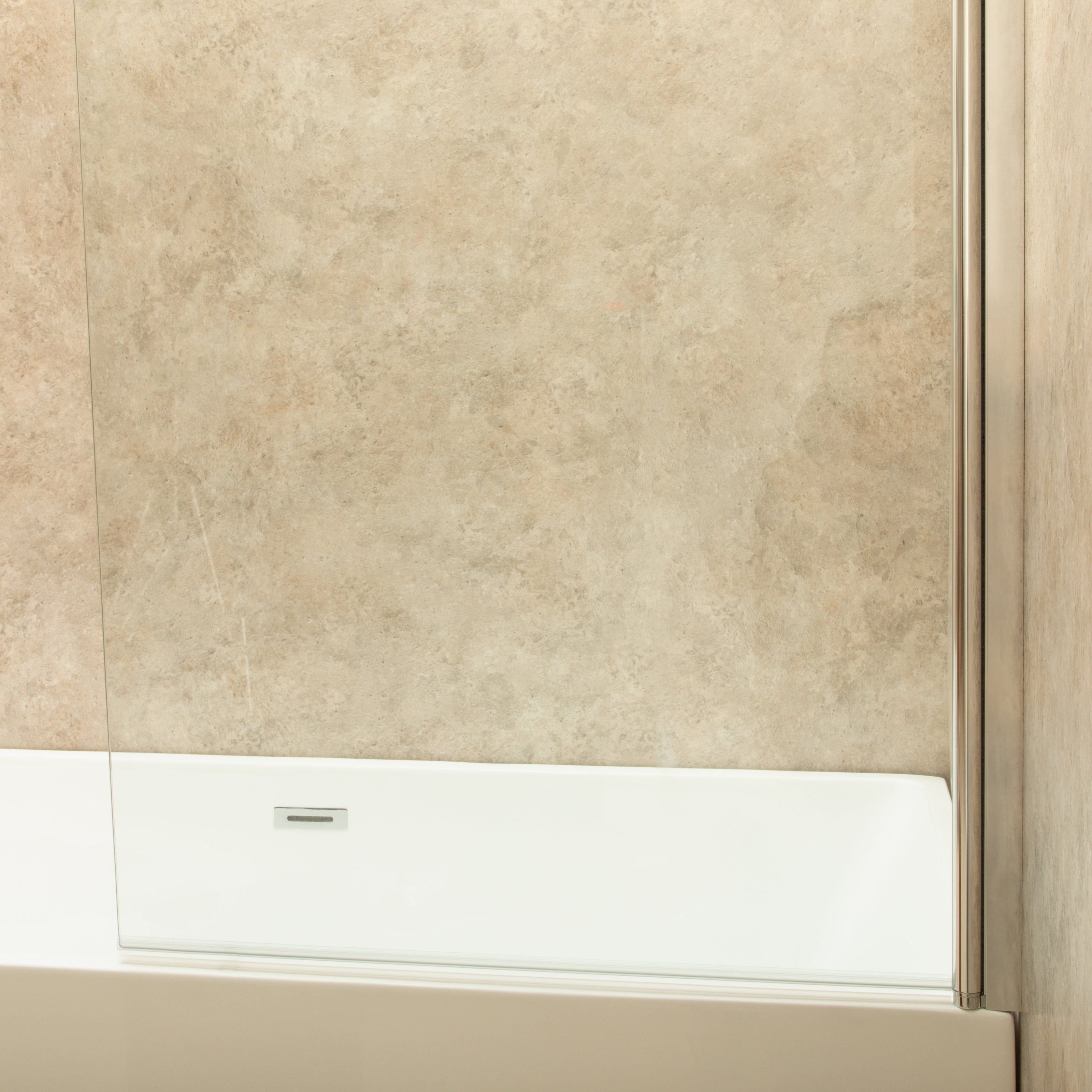 Parete vasca in Vetro da 100cm Spessore 8mm Reversibile Girabile Pieghevole