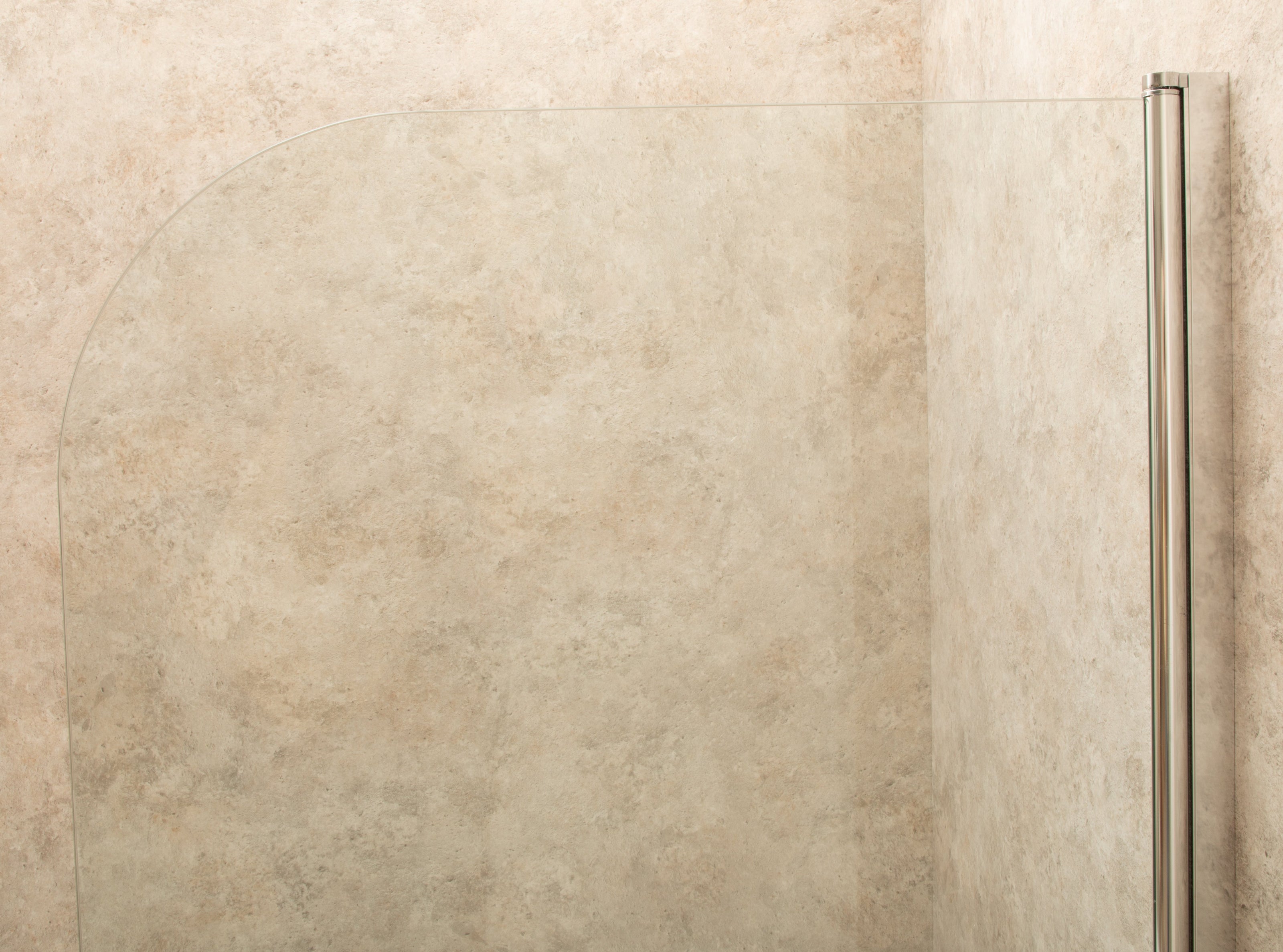 Parete vasca in Vetro da 100cm Spessore 8mm Reversibile Girabile Pieghevole