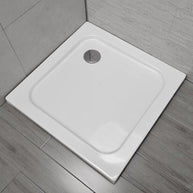 Piatto Doccia in Resina ABS 80x80cm Reversibile Universale + Piletta