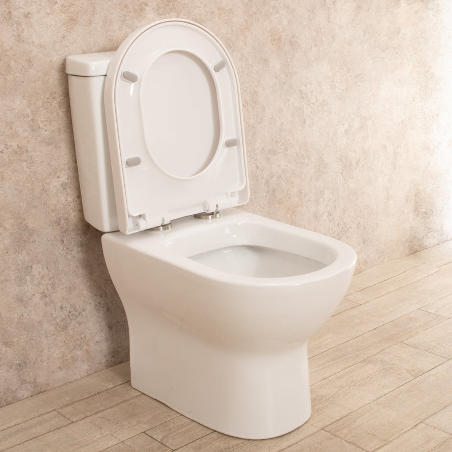 WC con Cassetta Esterna Comfort con Scarico a Pavimento L36xP68xA79cm