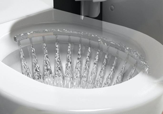 WC con Cassetta Esterna Comfort con Scarico a Pavimento L36xP68xA79cm