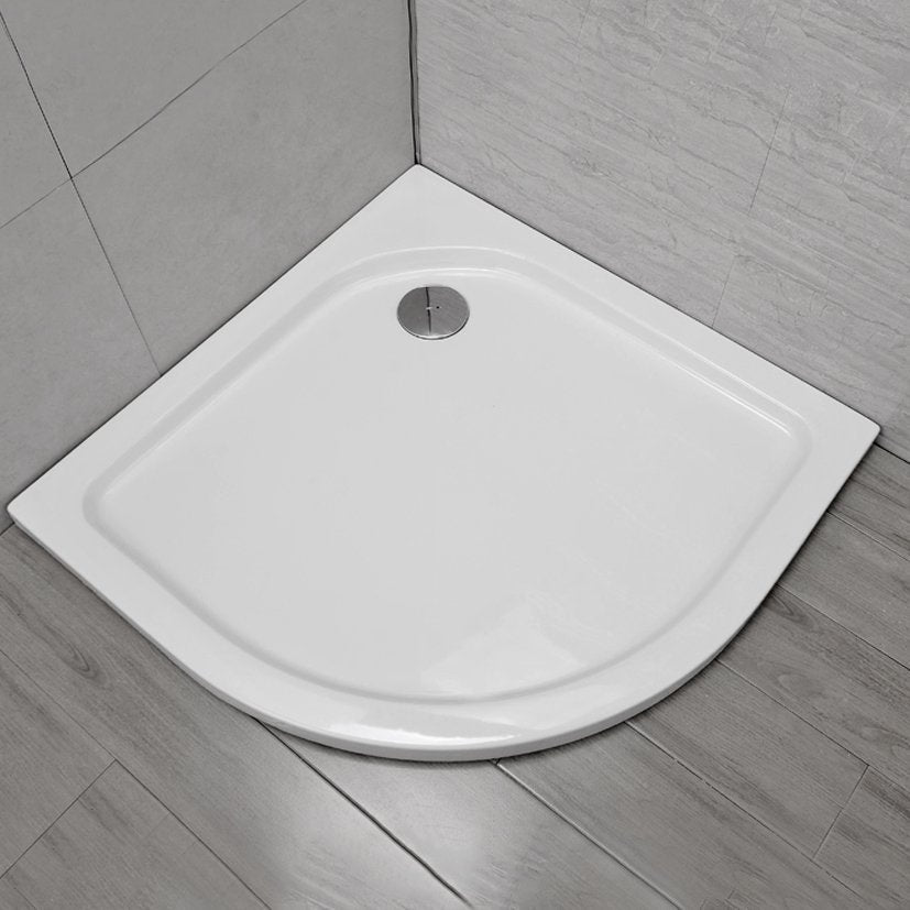 Piatto Doccia in Resina 90x90cm Semicircolare Reversibile + Piletta