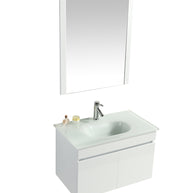 Mobile Arredo Bagno Easy White 80 cm Sospeso Bianco Moderno