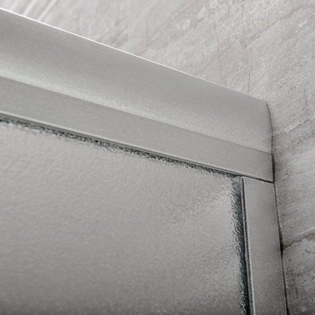 Box Doccia Regolabile Reversibile 71x90cm Vetro Satinato 6mm Angolare