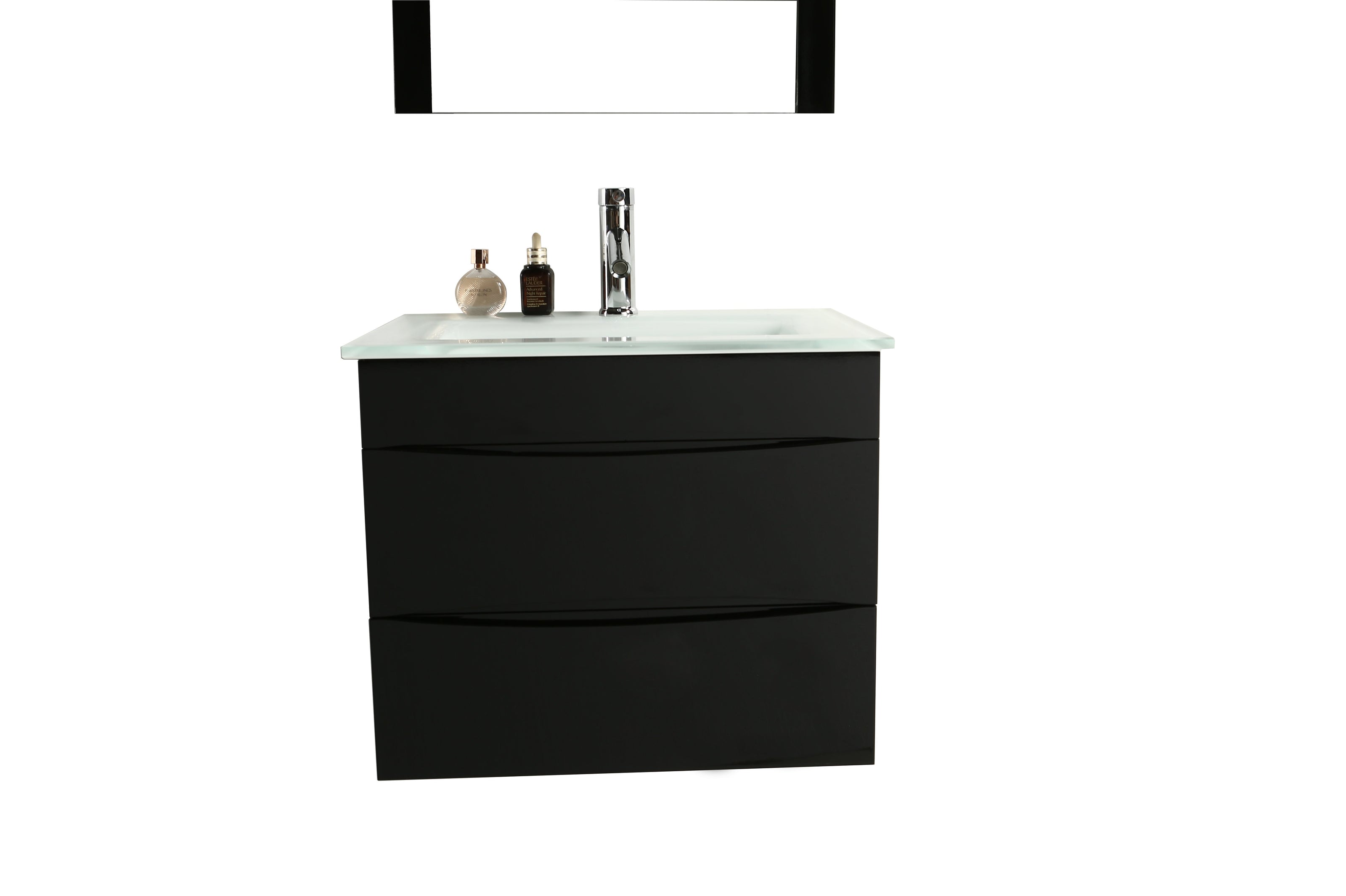 Mobile Arredo Bagno Easy 60cm Nero Moderno Sospeso