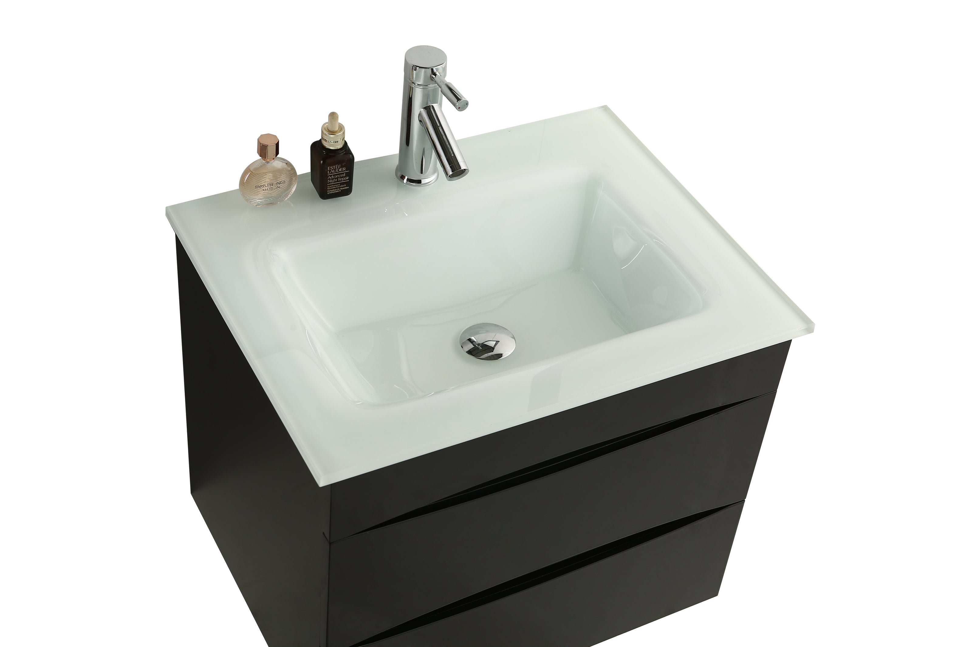 Mobile Arredo Bagno Easy 60cm Nero Moderno Sospeso
